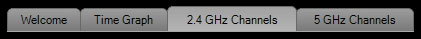 Wi-Fi Analytics Tool Windows Time Graph tab select