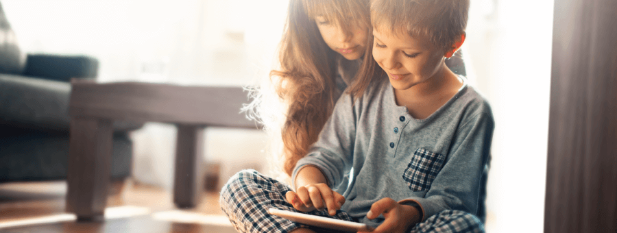 Kids on Tablet