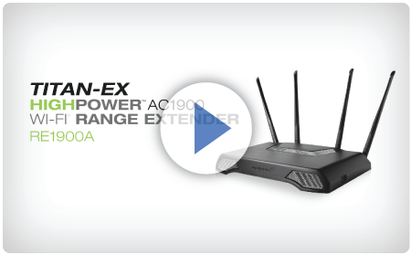 Amped High Power AC1900 Wi-Fi Range Extender - TITAN-EX